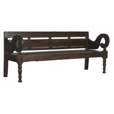 Bank Home ESPRIT Donkerbruin Teakhout 196 x 68 x 82 cm