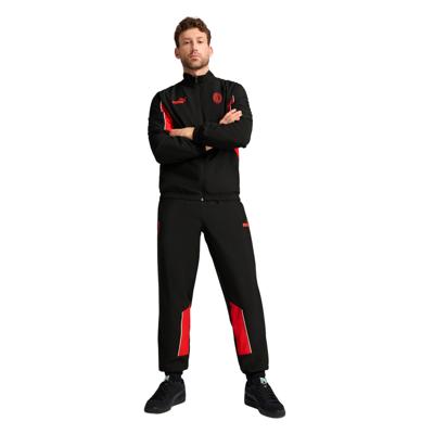 PUMA AC Milan FtblArchive Trainingspak Full-Zip 2024-2025 Zwart Rood