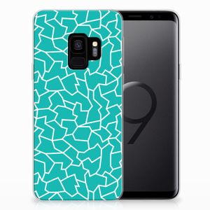 Samsung Galaxy S9 Hoesje maken Cracks Blue