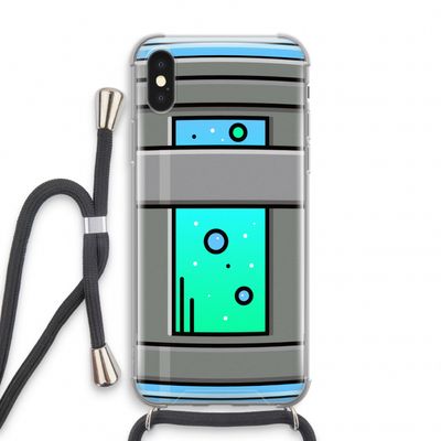 Chug Bottle: iPhone XS Transparant Hoesje met koord