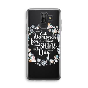 Diamonds: Samsung Galaxy J8 (2018) Transparant Hoesje