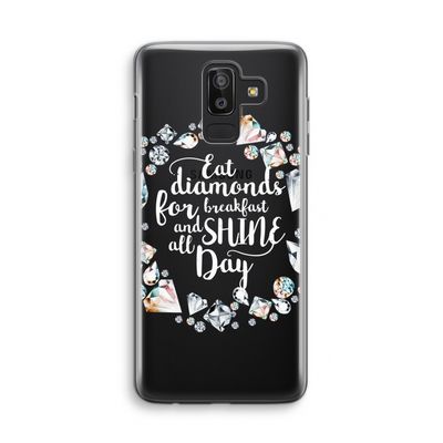 Diamonds: Samsung Galaxy J8 (2018) Transparant Hoesje