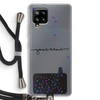 Sterren: Samsung Galaxy A42 5G Transparant Hoesje met koord