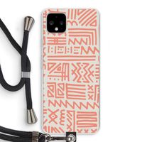 Marrakech Pink: Pixel 4 XL Transparant Hoesje met koord