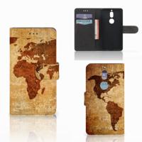 Nokia 7 | Flip Cover | Wereldkaart