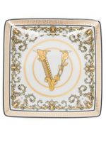 Versace plateau à logo gravé - Blanc Versace plateau à logo gravé - Blanc