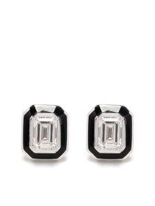 Selim Mouzannar boucles d'oreilles Mina en or blanc 18ct serties de diamants - Argent