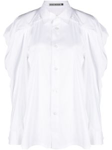 Issey Miyake chemise à boutonnière - Blanc