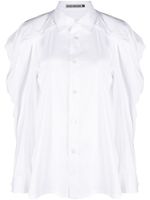 Issey Miyake chemise à boutonnière - Blanc