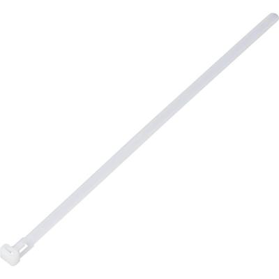 TRU COMPONENTS TC-13340644 TC-RC-250-7.6-N Kabelbinder 250 mm 7.6 mm Natuur Hersluitbaar, Chemische bestandigheid 100 stuk(s)