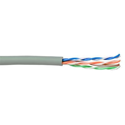 U/UTP kabel CAT5e op rol 100 meter grijs soepel