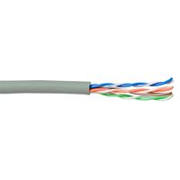 U/UTP kabel CAT5e op rol 100 meter grijs soepel
