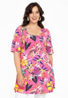 Yoek Tuniek wide bottom ALIS | Roze | Maat 46/48