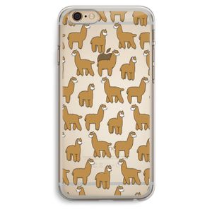 Alpacas: iPhone 6 Plus / 6S Plus Transparant Hoesje