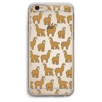 Alpacas: iPhone 6 Plus / 6S Plus Transparant Hoesje
