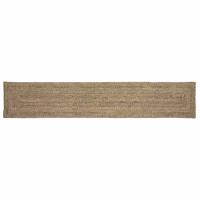 Tapijt Naturel en zwart 80 x 400 cm Jute