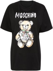 Moschino T-shirt met teddybeerprint - Zwart
