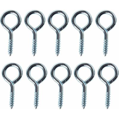 Deltafix Schroefogen - 6x - verzinkt metaal - 30 x 14 mm - ijzerwaren