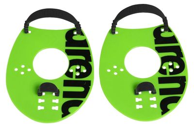 Arena Elite handpeddels zwart/groen M