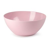 Serveerschaal/saladeschaal - D26 x H12 cm - kunststof - roze - thumbnail