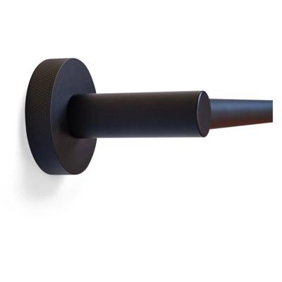 Handdoekhouder Blue Label Vida Facet | Wandmontage | 45 cm | Messing | Rond | Zwart mat