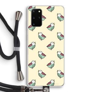 Vogeltjes: Samsung Galaxy S20 Plus Transparant Hoesje met koord