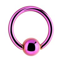 Anodized Ball Closure Ring Chirurgisch staal 316L Piercingringen