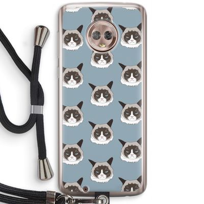 It's a Purrr Case: Motorola Moto G6 Transparant Hoesje met koord
