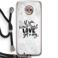 Partner in crime: Motorola Moto G6 Transparant Hoesje met koord