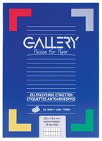 Gallery witte etiketten ft 105 x 42,3 mm (b x h), rechte hoeken, doos van 1.400 etiketten - thumbnail