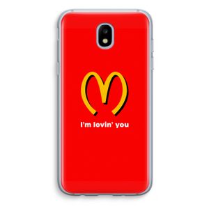 I'm lovin' you: Samsung Galaxy J5 (2017) Transparant Hoesje
