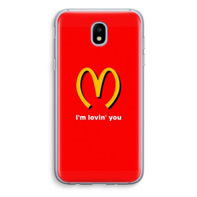I'm lovin' you: Samsung Galaxy J5 (2017) Transparant Hoesje