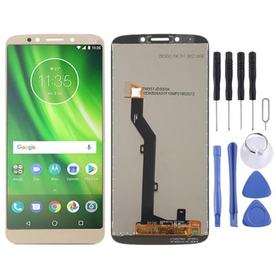 LCD-scherm en digitizer volledige montage voor Motorola Moto G6 Play (goud)