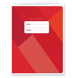 Oefenschrift/schrift A5 - 1x - rood - basisschool