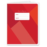 Oefenschrift/schrift A5 - 1x - rood - basisschool