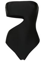 Gloria Coelho maillot de bain bustier à découpe - Noir