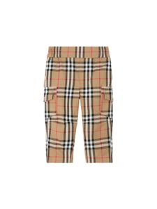 Burberry Kids pantalon cargo en coton à motif Vintage Check - Tons neutres