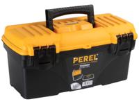 Perel gereedschapskoffer, ft 41 X 20,9 X 19,5 cm, 16,7 l, leeg geleverd, zwart/geel Perel gereedschapskoffer, ft 41 X 20,9 X 19,5 cm, 16,7 l, leeg geleverd, zwart/geel