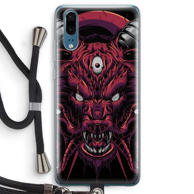 Hell Hound and Serpents: Huawei P20 Transparant Hoesje met koord