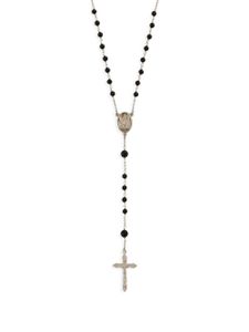 Dolce & Gabbana collier à pendentif croix ornementé - Argent