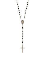 Dolce & Gabbana collier à pendentif croix ornementé - Argent