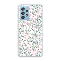 Sierlijke bloemen: Samsung Galaxy A73 Transparant Hoesje