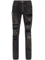 Philipp Plein jean skinny à effet délavé - Noir - thumbnail