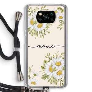 Daisies: Xiaomi Poco X3 NFC Transparant Hoesje met koord