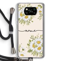 Daisies: Xiaomi Poco X3 NFC Transparant Hoesje met koord