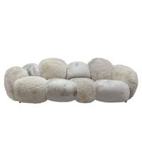 PTMD Curvae Sofa Lush Beige - thumbnail