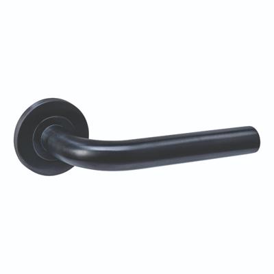 Intersteel Deurkruk Q 02 op rozet verdekt ø52x6mm PVD Zwart