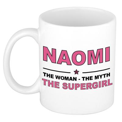Naomi cadeau mok - Woman Myth Supergirl - naam koffiemok - 300 ml - collega - moederdag Naomi cadeau mok - Woman Myth Supergirl - naam koffiemok - 300 ml - collega - moederdag