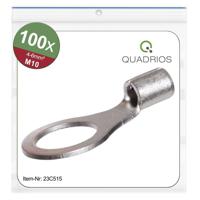 Quadrios 23C515 Ringkabelschoen Dwarsdoorsnede (max.): 6 mm² Gat diameter: 10.5 mm Ongeïsoleerd 100 stuk(s) - thumbnail