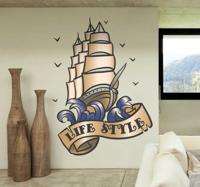 Sticker schip life style - thumbnail